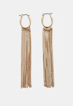 hush Jewellery|Lilou Fringe Earrings Gold