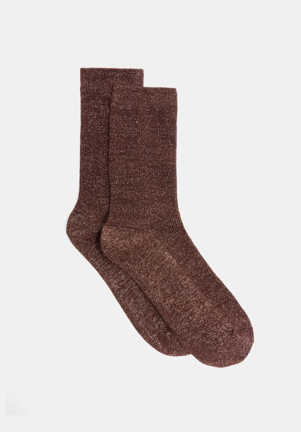 hush Socks & Tights|Lily Lurex Socks Chocolate brown