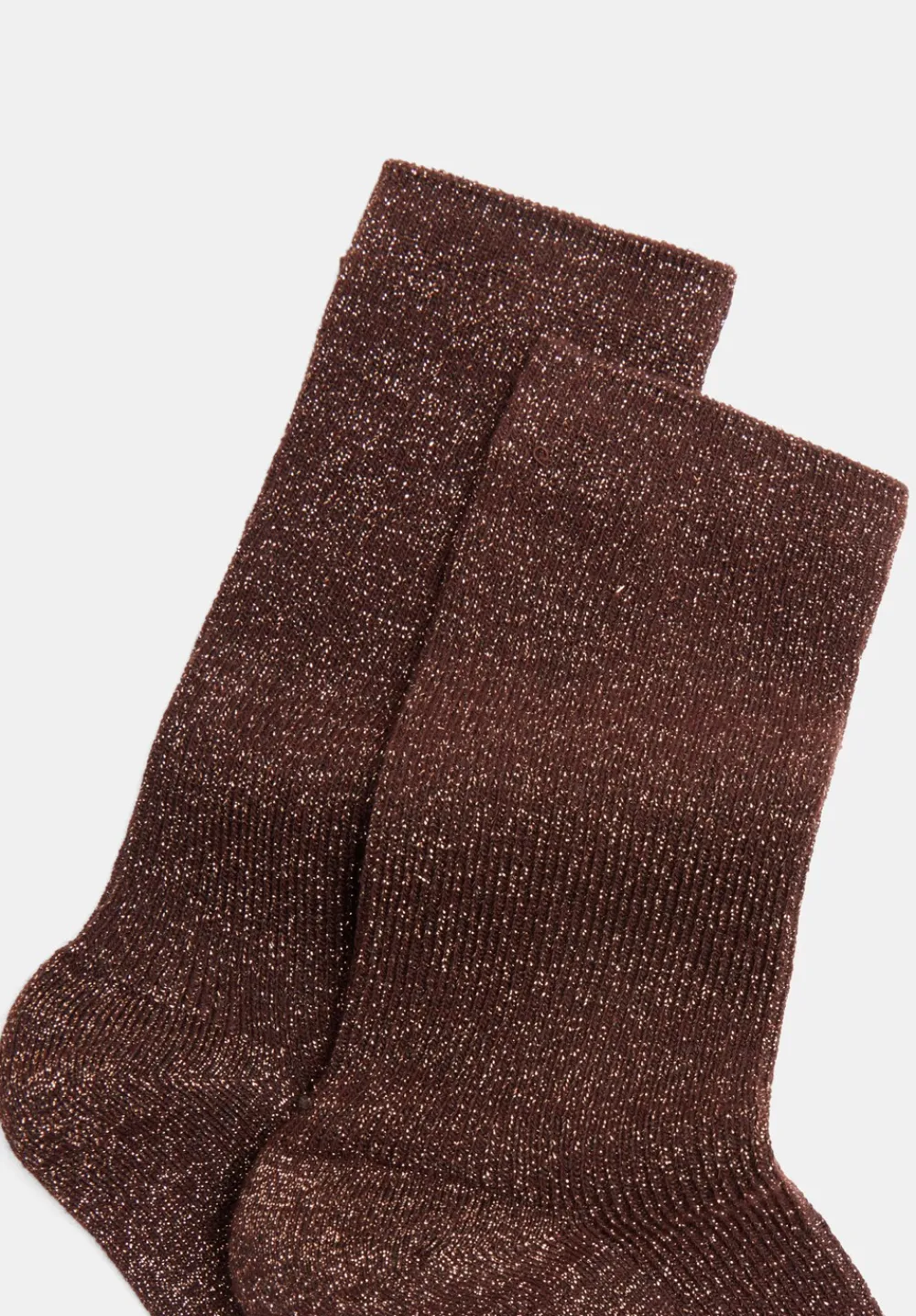 hush Socks & Tights|Lily Lurex Socks Chocolate brown