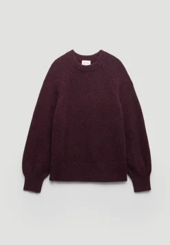 hush Jumpers & Cardigans|Lorna Relaxed Wool Blend Jumper Burgundy Red