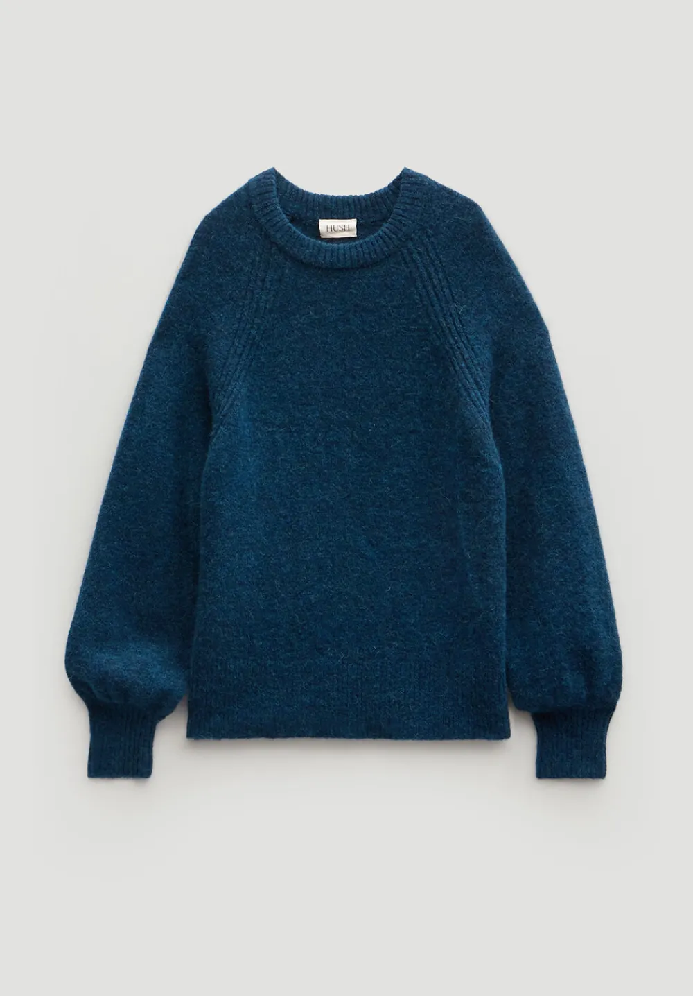 hush Jumpers & Cardigans|Lorna Relaxed Wool Blend Jumper Teal Blue