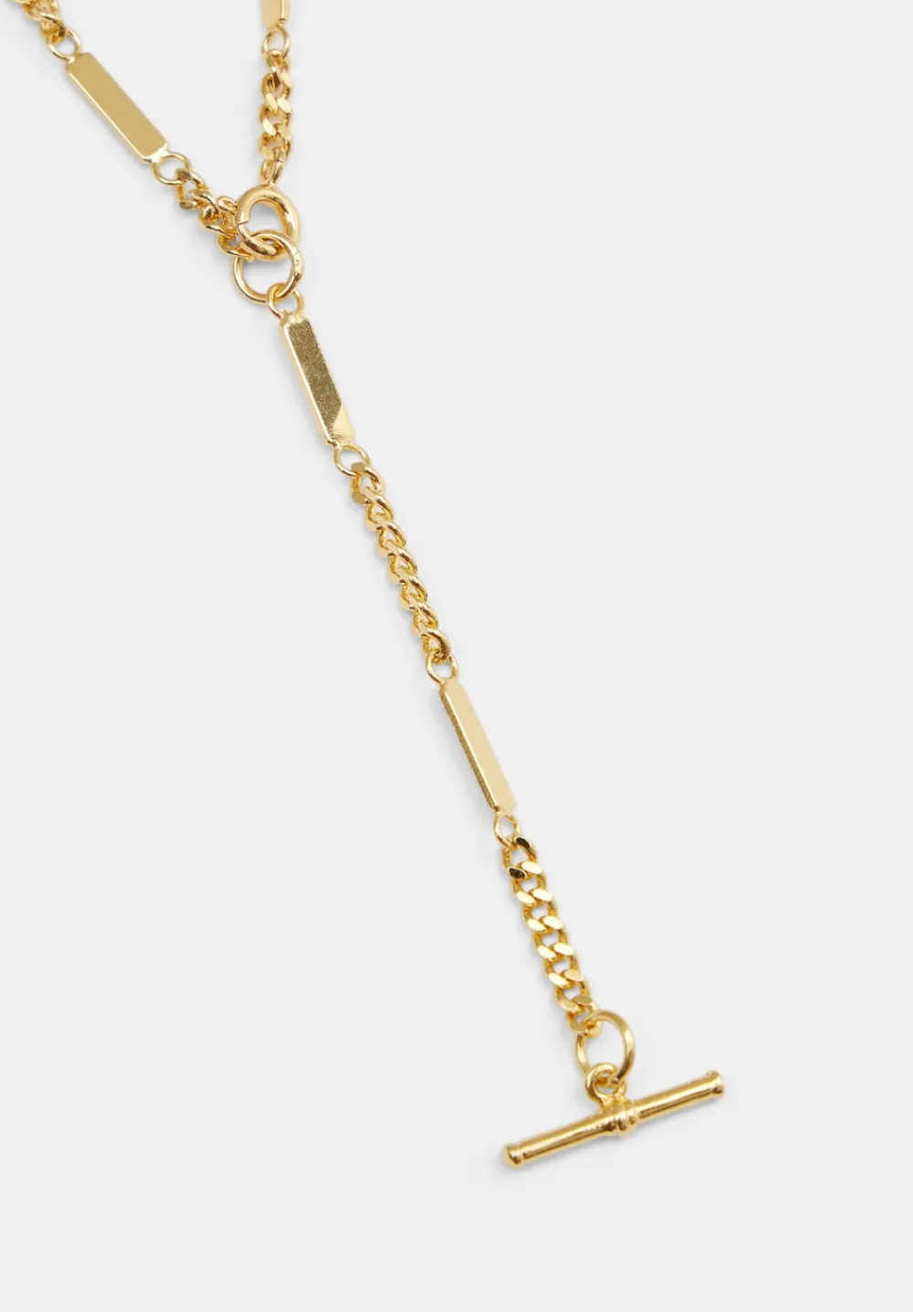 hush Jewellery|Louie Lariat Chain Necklace Gold