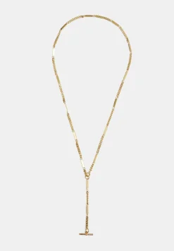 hush Jewellery|Louie Lariat Chain Necklace Gold