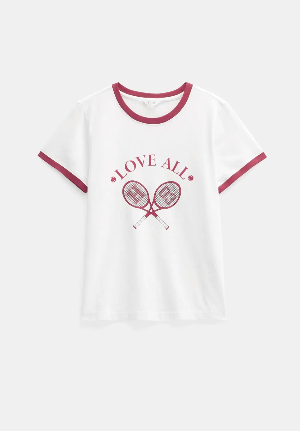 hush Tops & T-Shirts|Love All Graphic T-Shirt White