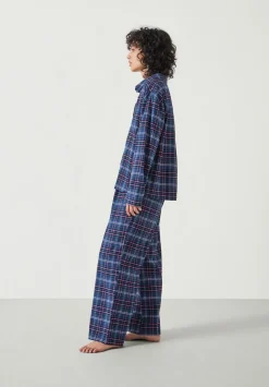 hush Pyjamas & Nightwear|Luella Brushed Cotton Check Pyjamas Navy Mix Check
