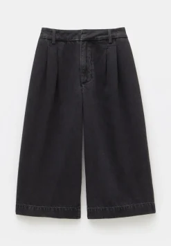hush Shorts|Trousers|Lya Cropped Denim Bermuda Shorts Washed Black