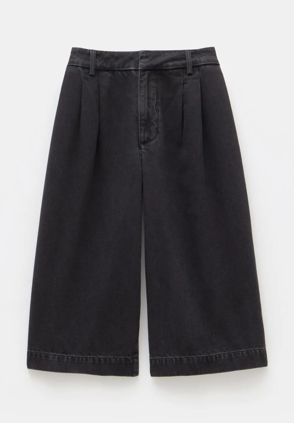 hush Shorts|Trousers|Lya Cropped Denim Bermuda Shorts Washed Black