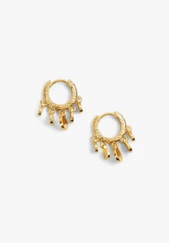 hush Jewellery|Lyra Mini Disc Earrings Gold