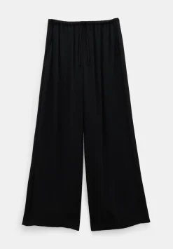 hush Trousers|Lyra Oversized Tie Waist Trousers Black