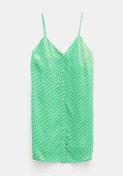 hush Dresses|Madden Mini Slip Dress Geo Star Green