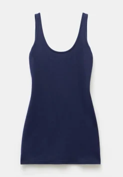 hush Tops & T-Shirts|Marcy Long Line Tank Navy
