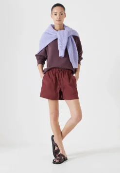 hush Shorts|Margot Technical Pull On Shorts Port Red