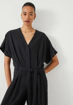 hush Jumpsuits|Marie Pleat Jumpsuit Black