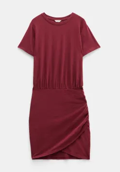 hush Dresses|Marlie Jersey Mini Dress Dark Burgundy