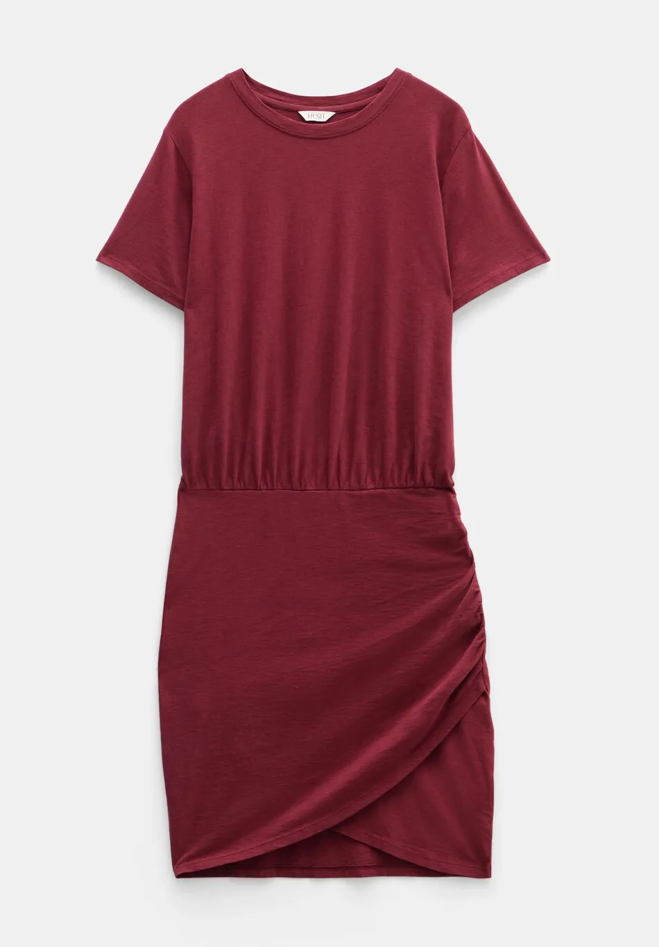 hush Dresses|Marlie Jersey Mini Dress Dark Burgundy