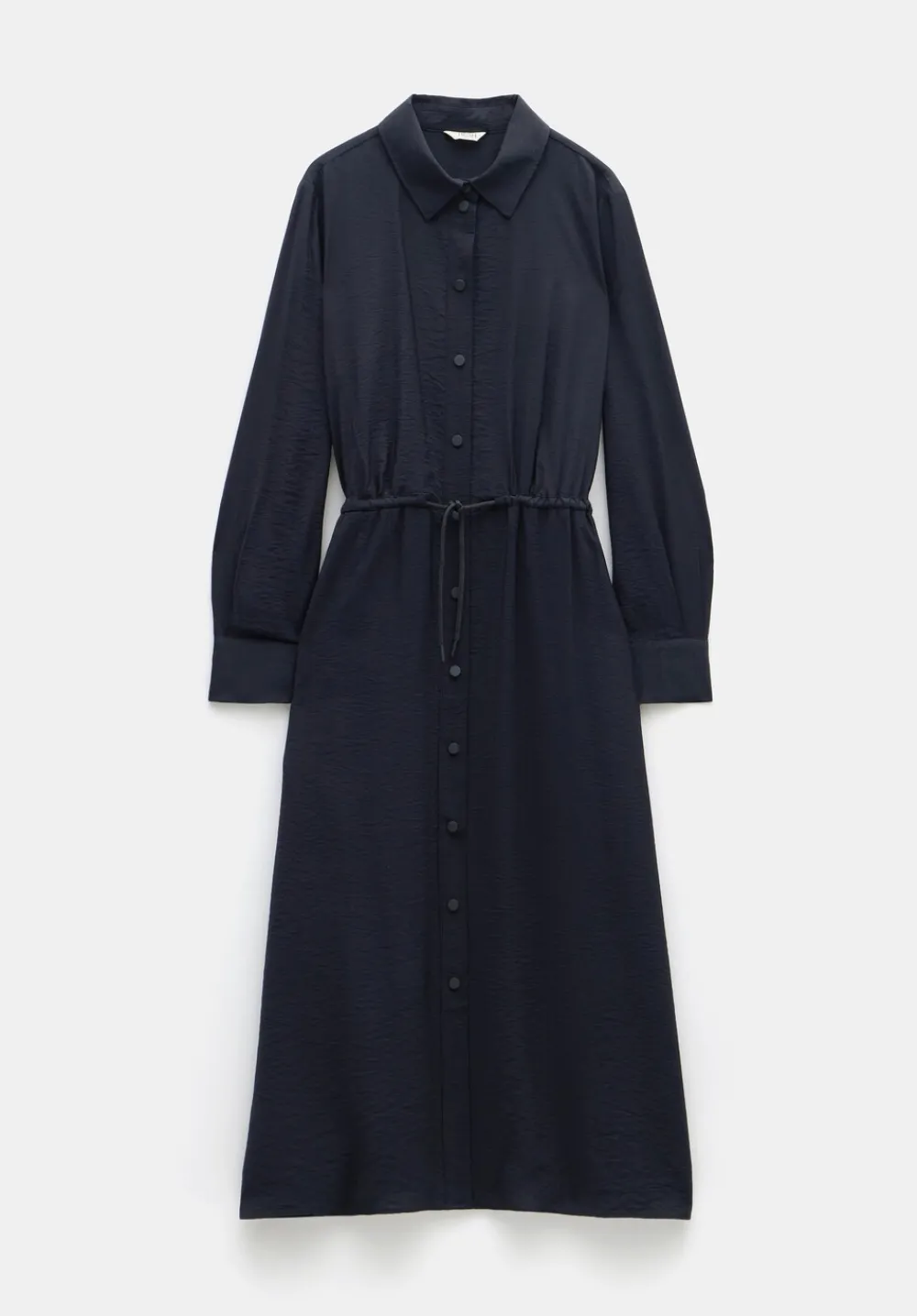 hush Dresses|Martina Midi Shirt Dress Black
