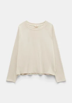 hush Tops & T-Shirts|Matilda Cotton Raglan Top Ecru
