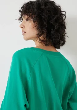 hush Tops & T-Shirts|Matilda Cotton Raglan Top Bright Green
