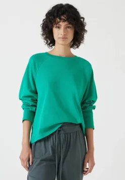 hush Tops & T-Shirts|Matilda Cotton Raglan Top Bright Green