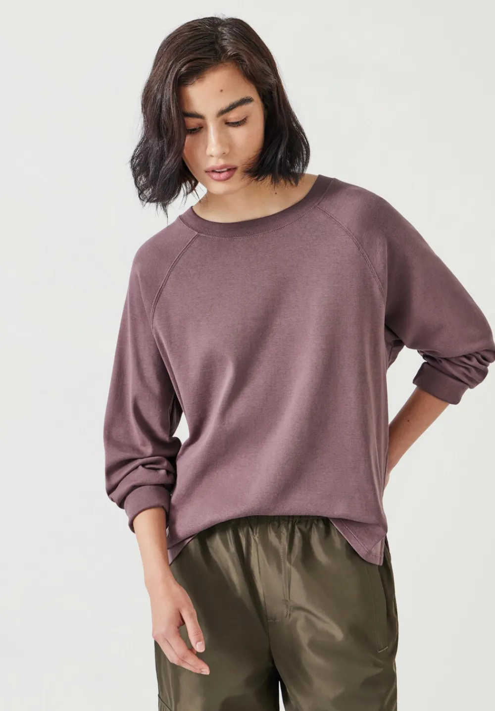 hush Tops & T-Shirts|Matilda Cotton Raglan Top Light Brown