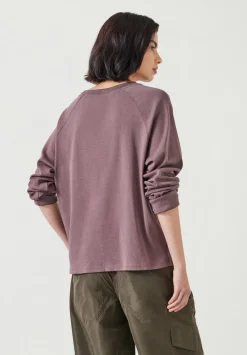 hush Tops & T-Shirts|Matilda Cotton Raglan Top Light Brown