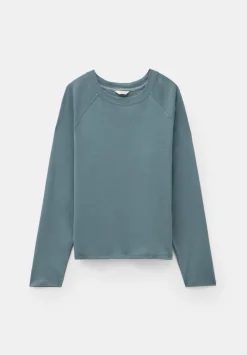 hush Tops & T-Shirts|Matilda Cotton Raglan Top Sage Green