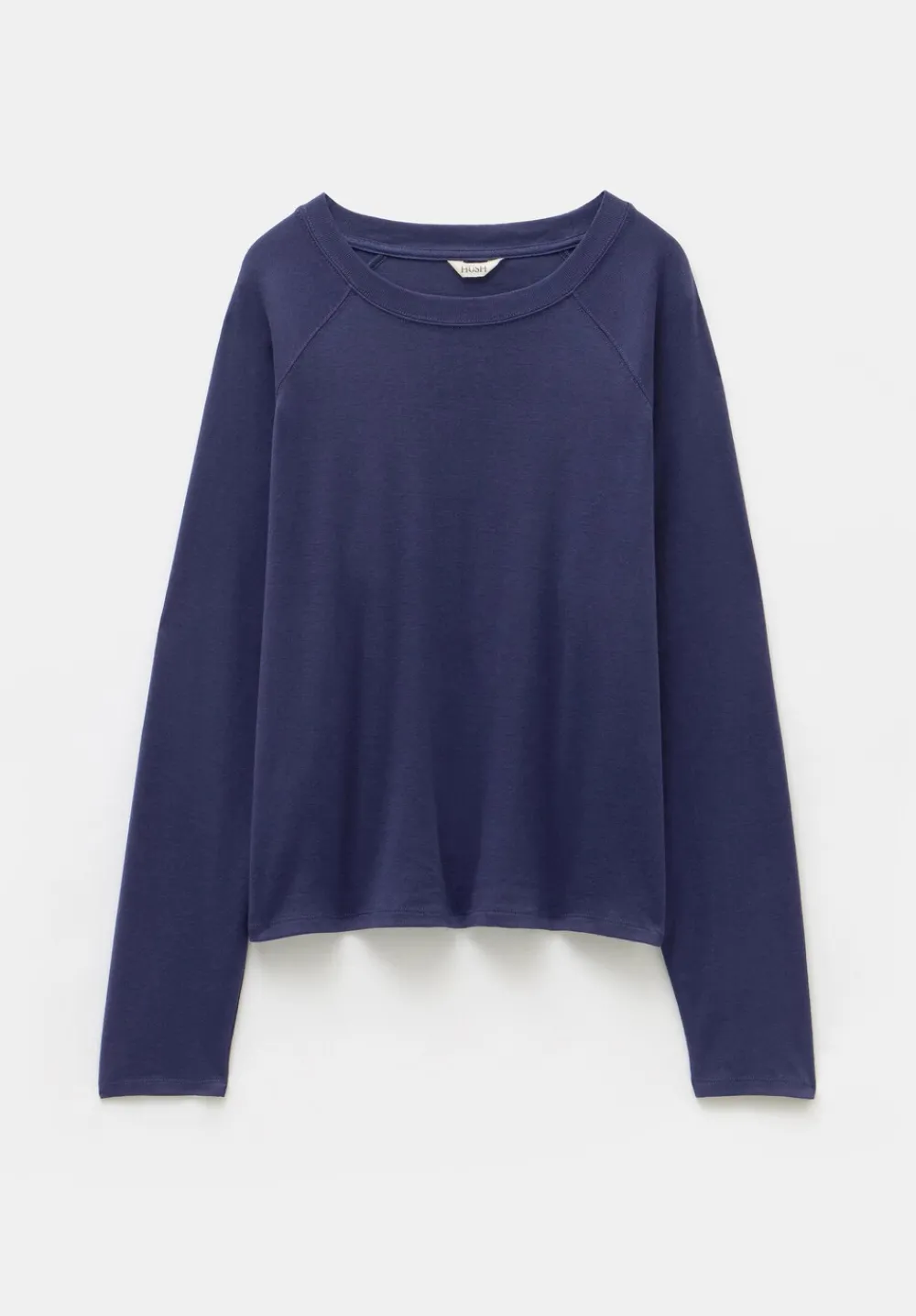 hush Tops & T-Shirts|Matilda Cotton Raglan Top Navy