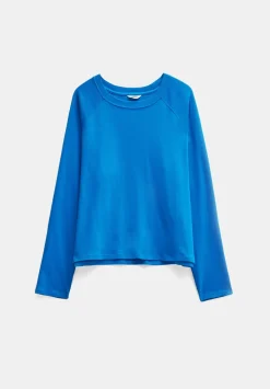 hush Tops & T-Shirts|Matilda Cotton Raglan Top Bright Blue