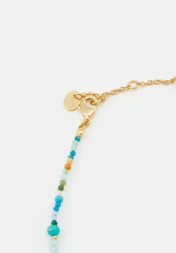 hush Jewellery|Maura Glass Bead Necklace Gold/Blue