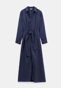 hush Dresses|Maya Air Flow Front Tie Maxi Dress Navy