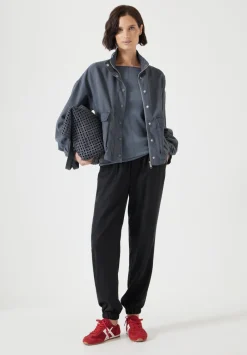 hush Jackets & Coats|Melinda Utility Jacket Grey Shadow