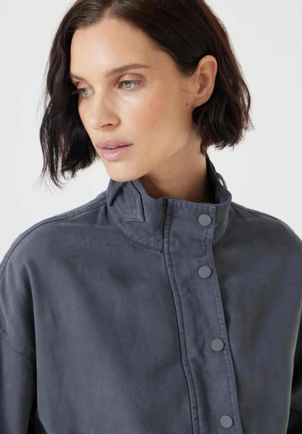 hush Jackets & Coats|Melinda Utility Jacket Grey Shadow