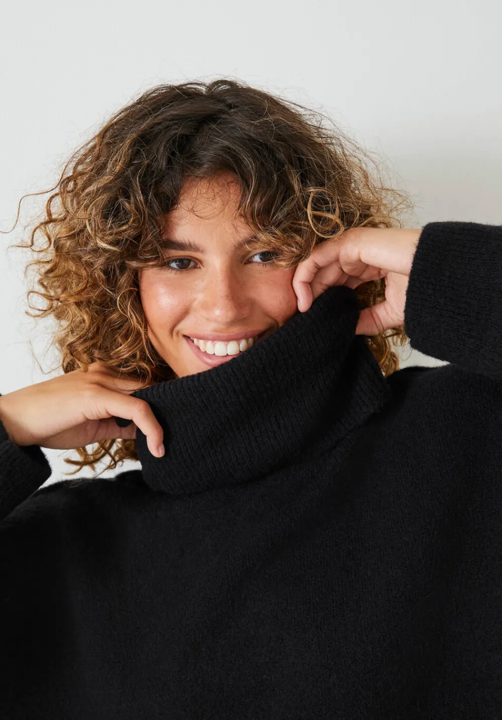hush Jumpers & Cardigans|Meryl Roll Neck Wool Blend Jumper Black