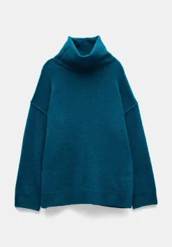 hush Jumpers & Cardigans|Meryl Roll Neck Wool Blend Jumper Teal
