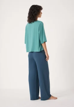 hush Pyjamas & Nightwear|Midy Cotton Slub Cord Pyjamas Teal Blue