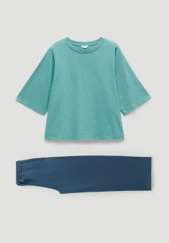 hush Pyjamas & Nightwear|Midy Cotton Slub Cord Pyjamas Teal Blue