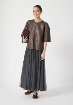 hush Skirts|Millie Tulle Maxi Skirt Charcoal