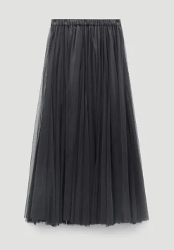 hush Skirts|Millie Tulle Maxi Skirt Charcoal