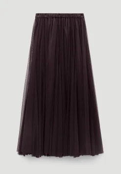 hush Skirts|Millie Tulle Maxi Skirt Plum