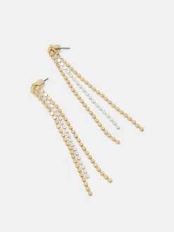 hush Jewellery|Mini Disc Drop Earrings Gold/Silver