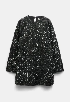 hush Dresses|Mischa Sequin Mini Dress Silver Sequin