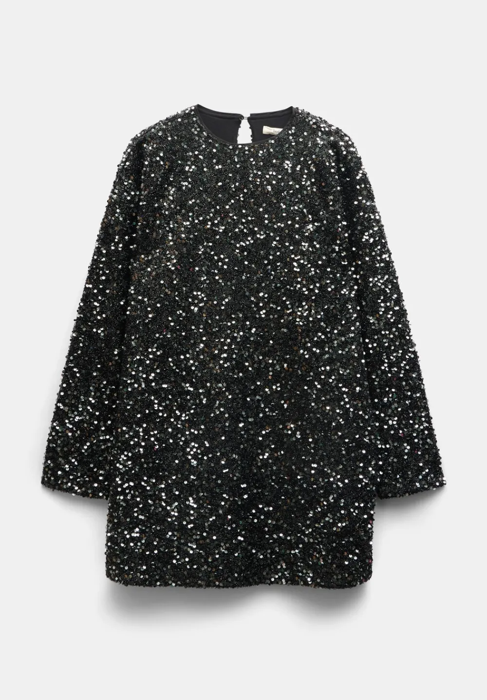 hush Dresses|Mischa Sequin Mini Dress Silver Sequin