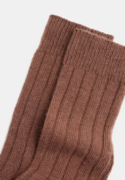 hush Socks & Tights|Murica Wool Blend Socks Chocolate brown