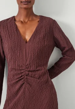 hush Dresses|Myrah Midi Dress Chocolate brown