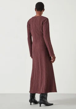 hush Dresses|Myrah Midi Dress Chocolate brown
