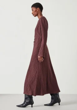 hush Dresses|Myrah Midi Dress Chocolate brown