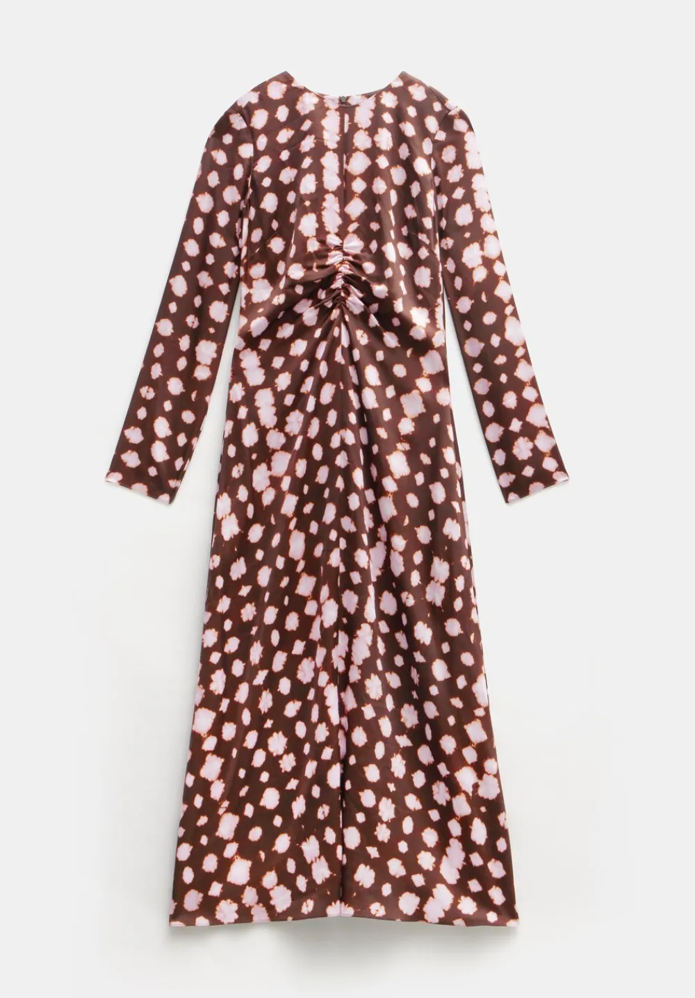 hush Dresses|Myrah Satin Midi Dress Geo Tie Dye