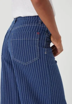 hush Jeans|Nessa Wide Leg Jeans Blue Stripe