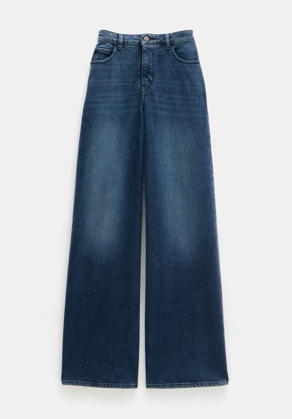 hush Jeans|Nessa Wide Leg Jeans Dark Blue Wash