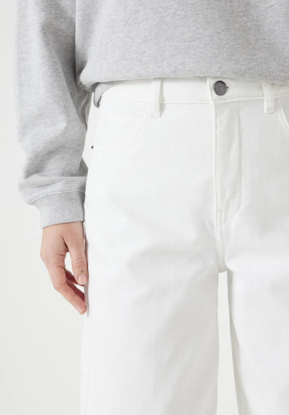 hush Jeans|Nessa Wide Leg Jeans White